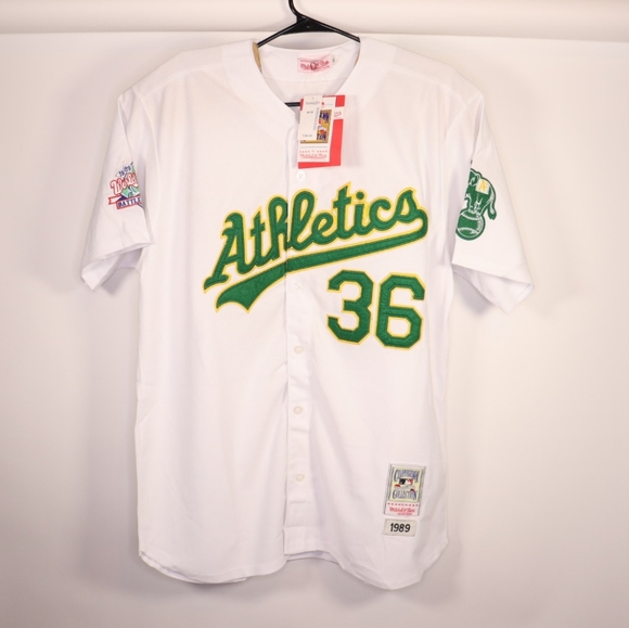 NEW Terry Steinbach No. 36 Oakland Athletics '89 Throwback Home Baseball